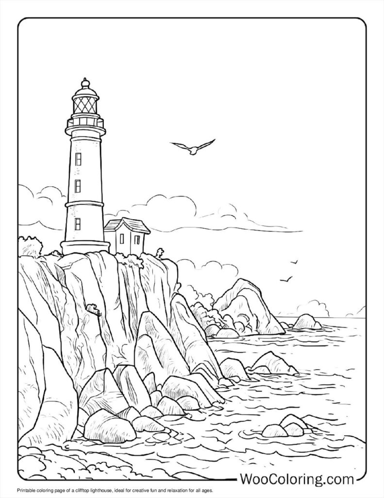 100 Lighthouse coloring pages Free PDF To Print - 9