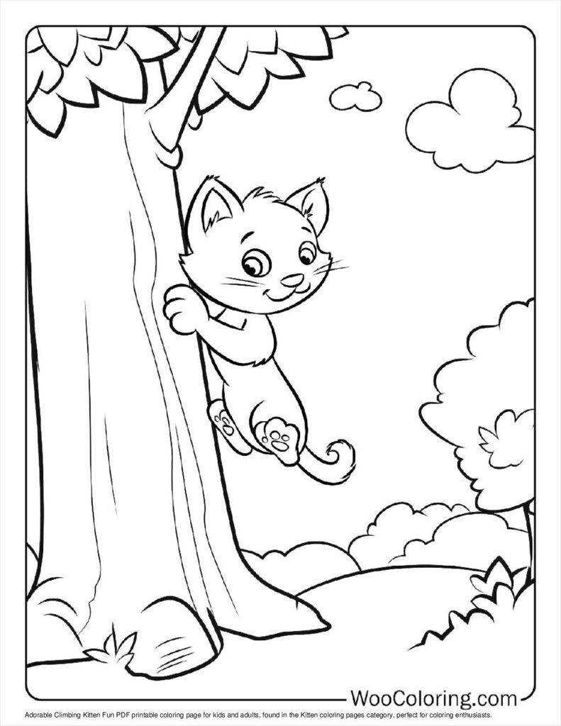 100  Kitten coloring pages  Free PDF To Print  - 25