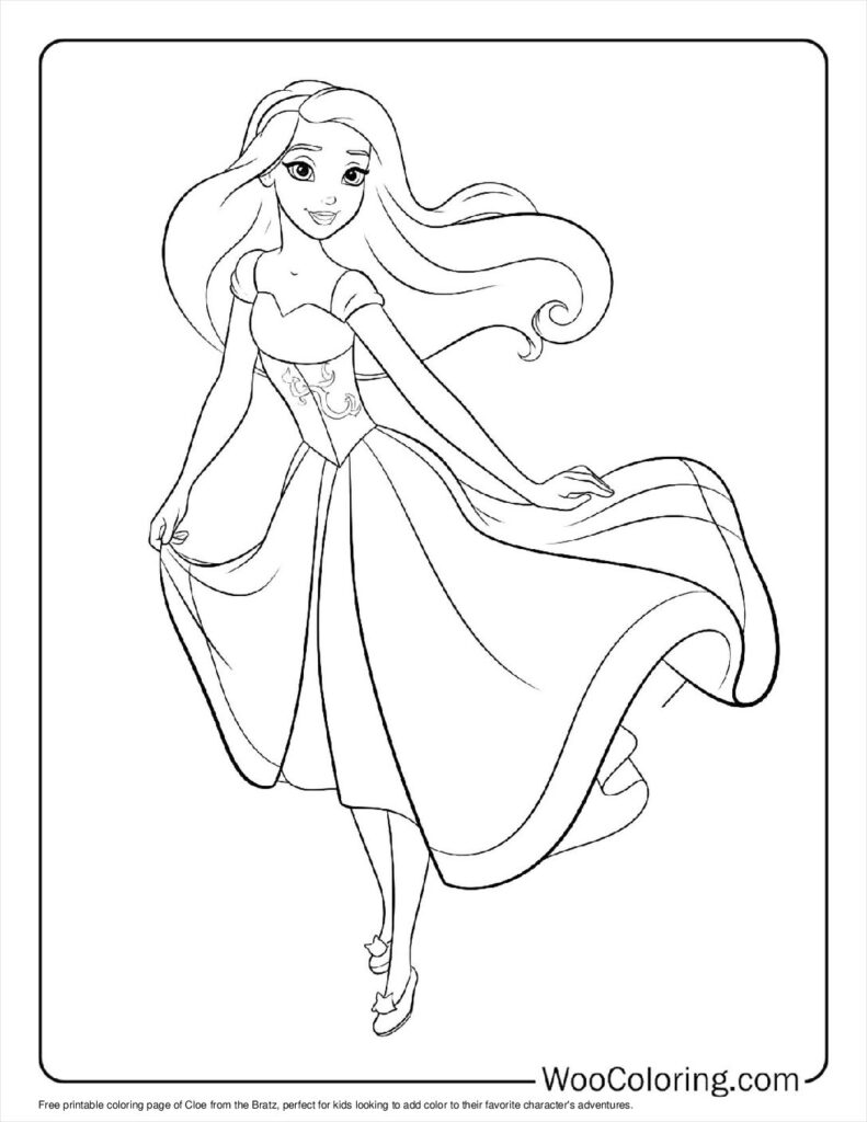 100  Bratz coloring pages  Free PDF To Print  - 8