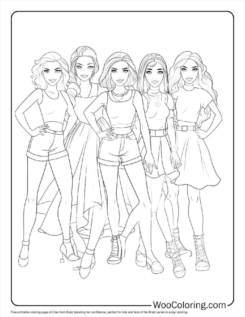 100  Bratz coloring pages  Free PDF To Print  - 20