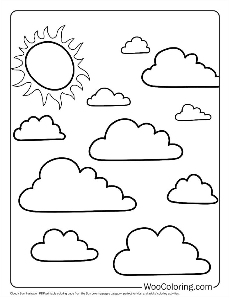 100  Sun coloring pages  Free PDF To Print  - 86
