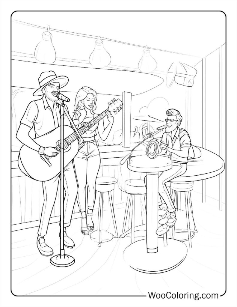 100  Music coloring pages  Free PDF To Print  - 1