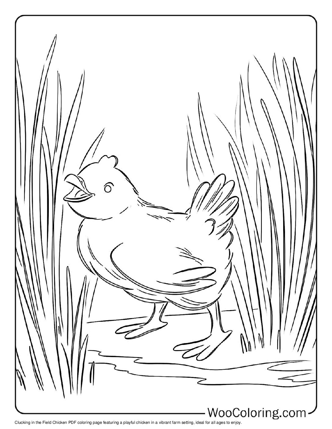 100+ Chicken coloring pages (Free PDF To Print) | Woo Coloring