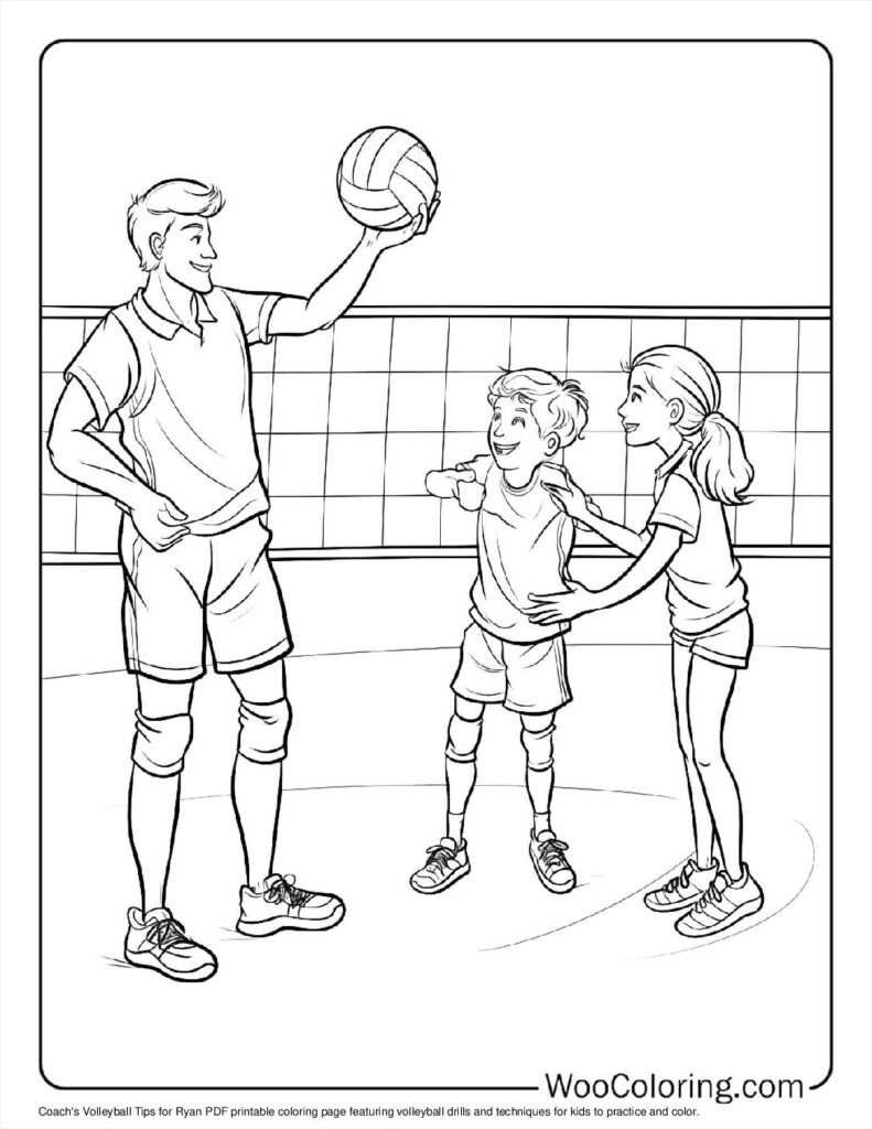 100  Volleyball coloring pages  Free PDF To Print  - 15