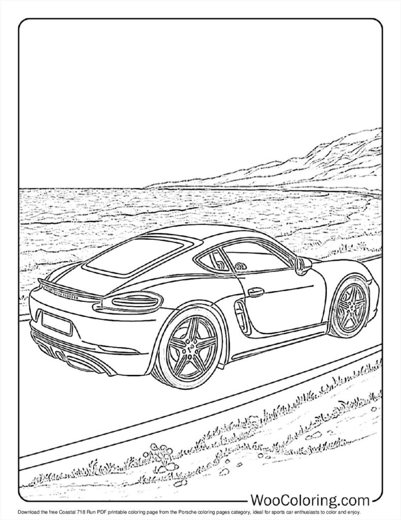 100  Porsche coloring pages  Free PDF To Print  - 15