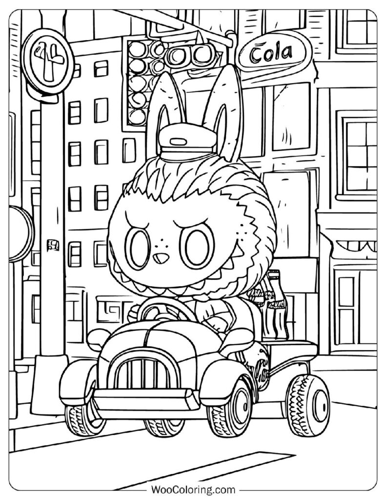 28 Labubu Coloring Pages Free PDF To Print - 77