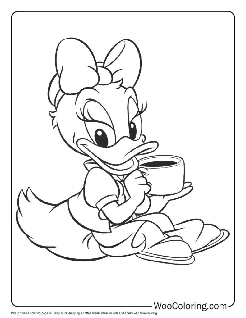 100  Daisy Duck coloring pages  Free PDF To Print  - 30