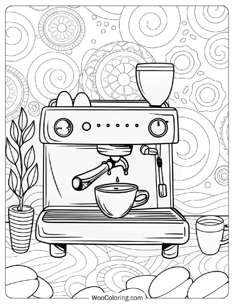 34 Coffee Coloring Pages  Free PDF To Print  - 20