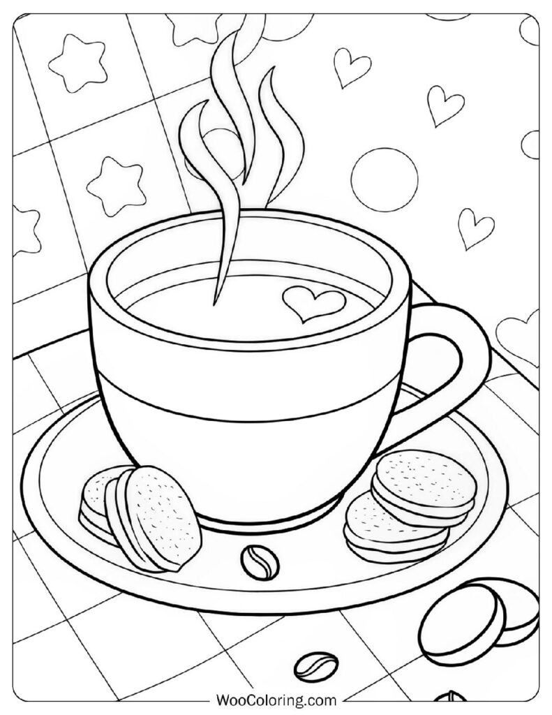 34 Coffee Coloring Pages  Free PDF To Print  - 50