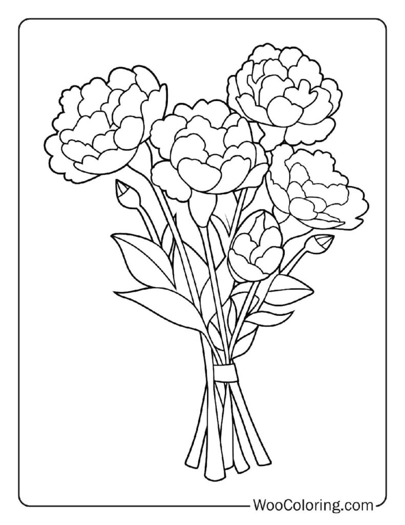 100 Flower coloring pages Free PDF To Print - 81