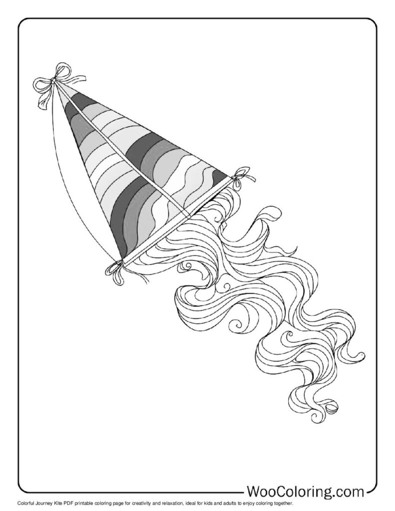 100  Kite coloring pages  Free PDF To Print  - 12