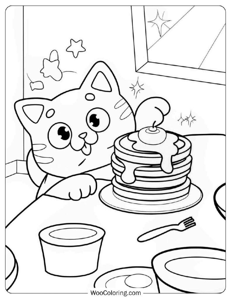 22 Pancake Coloring Pages  Free PDF To Print  - 57