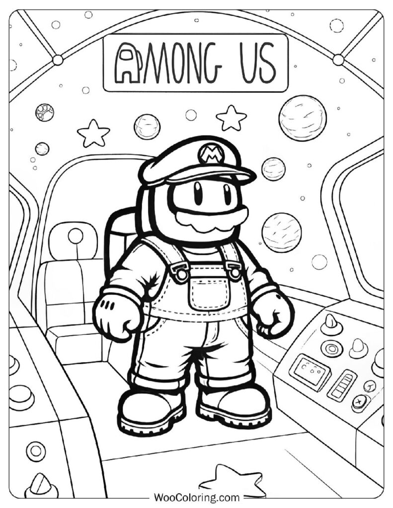 Super Mario inspired crewmate