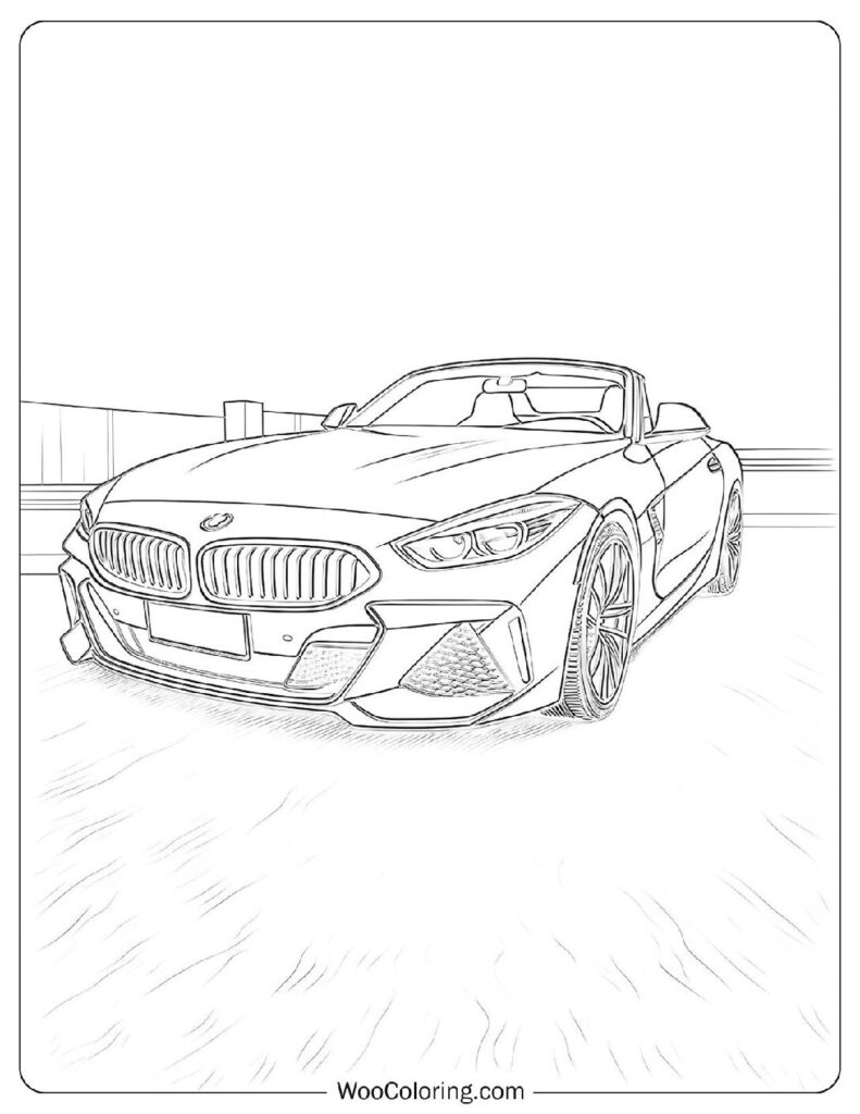 Coloring Page Of BMW Z4 Roadster