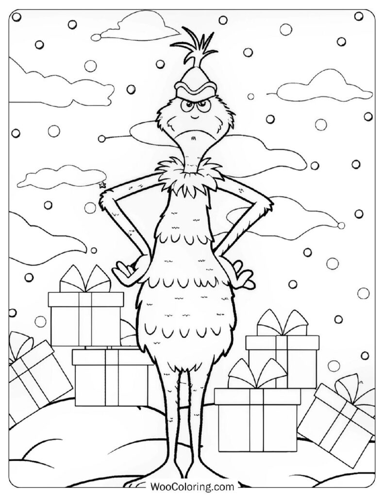 1 500 Christmas Coloring Pages  Free PDF To Print  - 43