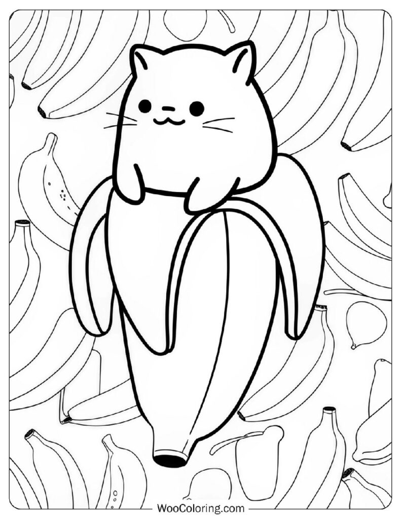 24 Banana Coloring Pages  Free PDF To Print  - 28