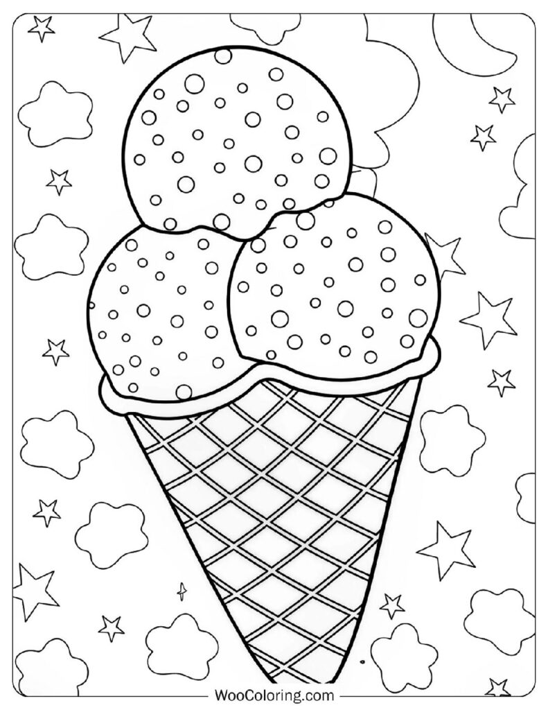 40 Ice Cream Coloring Pages  Free PDF To Print  - 93