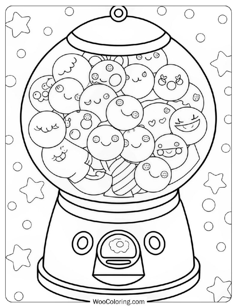28 Candy Coloring Pages  Free PDF To Print  - 83
