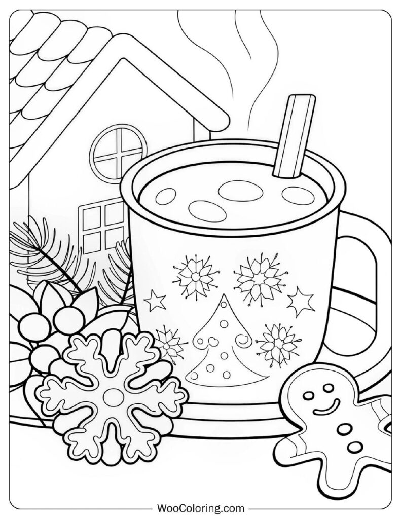 30 Hot Chocolate Coloring Pages  Free PDF To Print  - 84