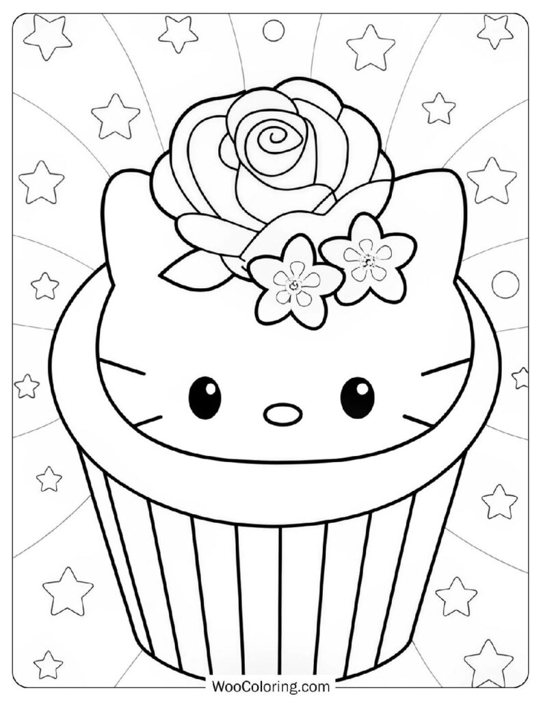 34 Cupcake Coloring Pages  Free PDF To Print  - 30