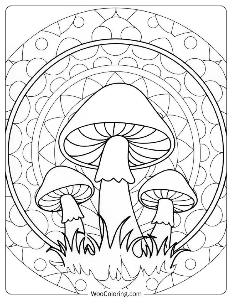 38 Mushroom Coloring Pages  Free PDF To Print  - 35