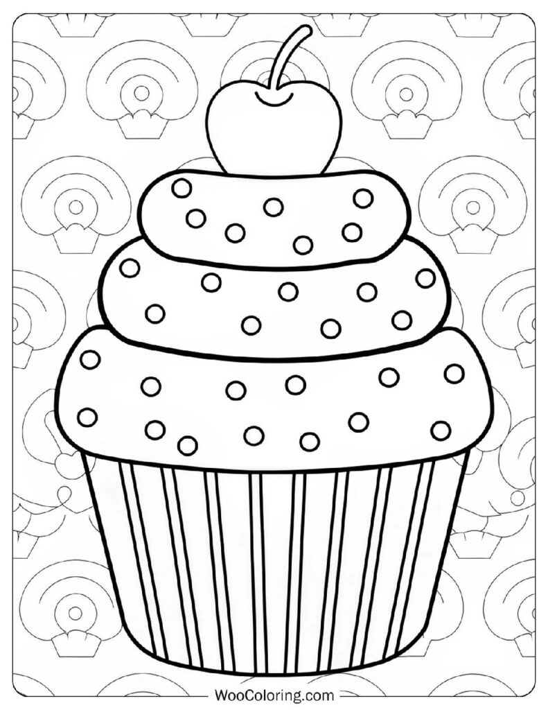 34 Cupcake Coloring Pages  Free PDF To Print  - 90