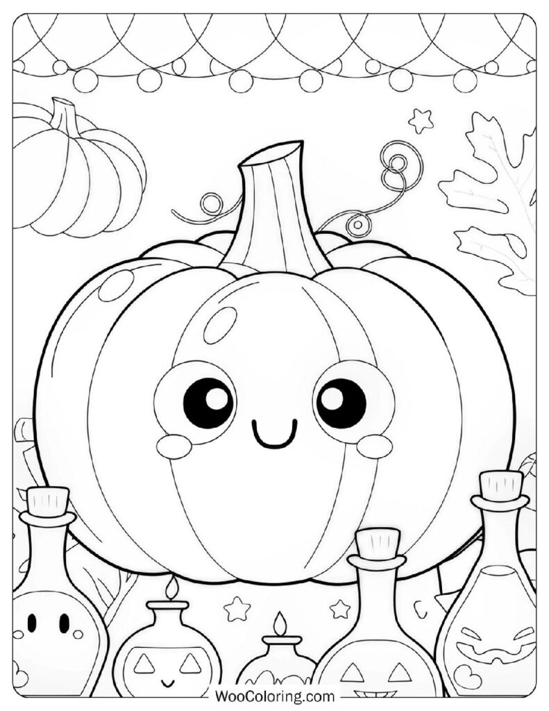 66 Pumpkin Coloring Pages  Free PDF To Print  - 29