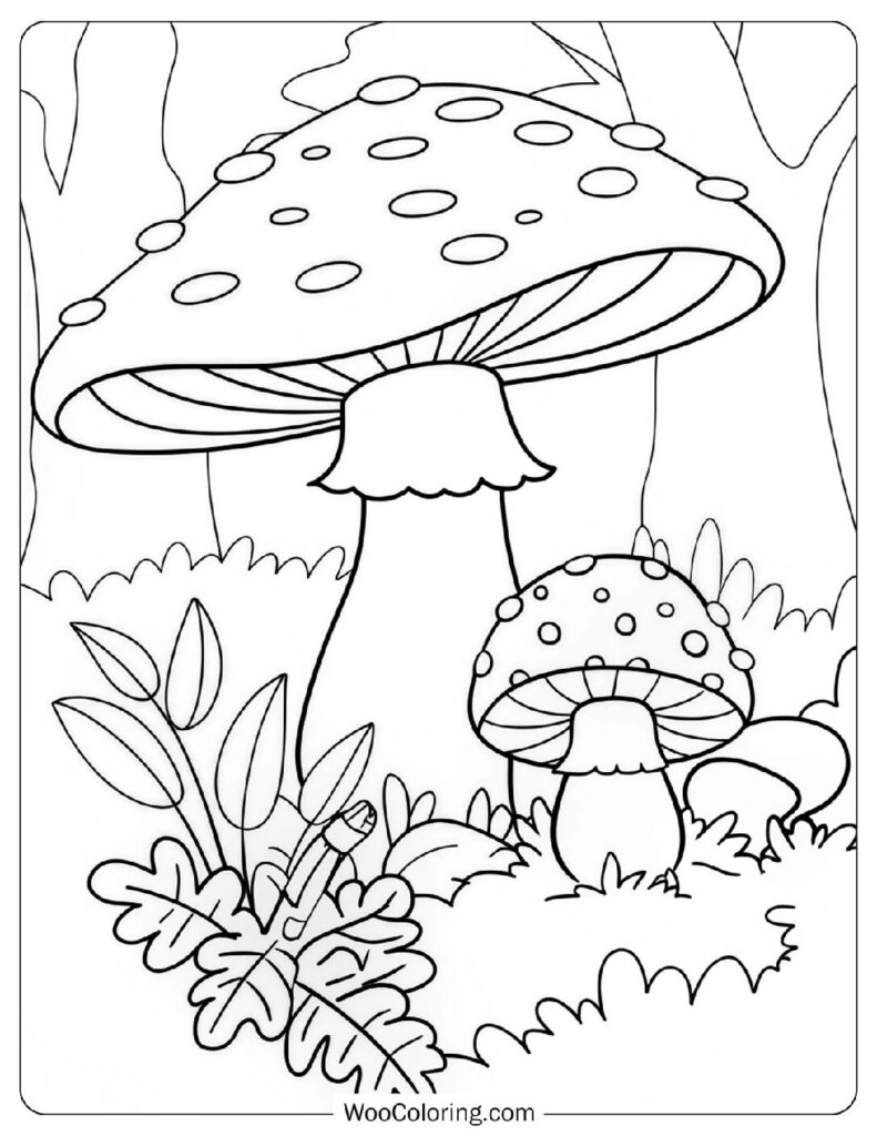 38 Mushroom Coloring Pages  Free PDF To Print  - 36