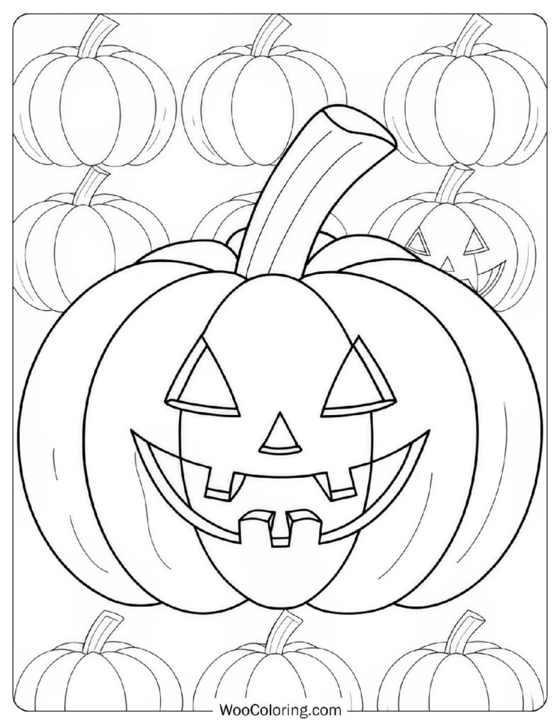 66 Pumpkin Coloring Pages  Free PDF To Print  - 1