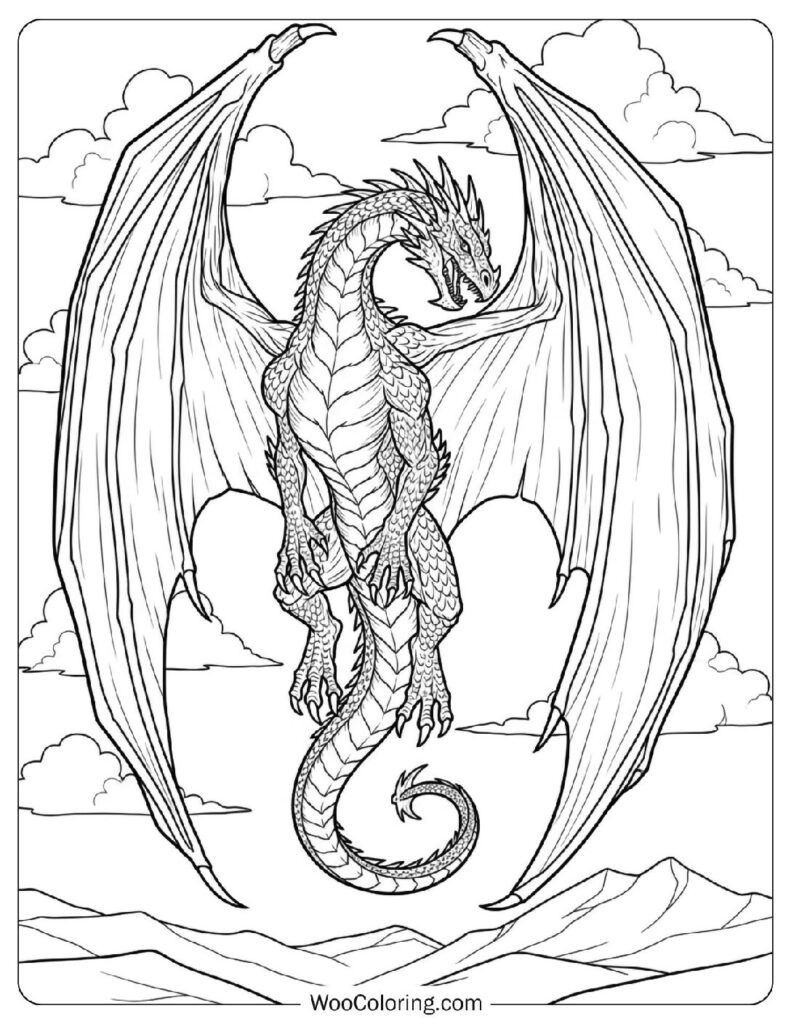 58 Dragon Coloring Pages (Free PDF To Print) | Woo Coloring