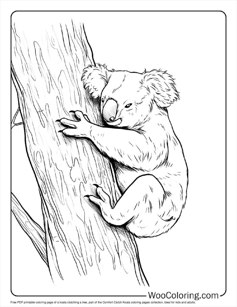 100  Koala coloring pages  Free PDF To Print  - 48