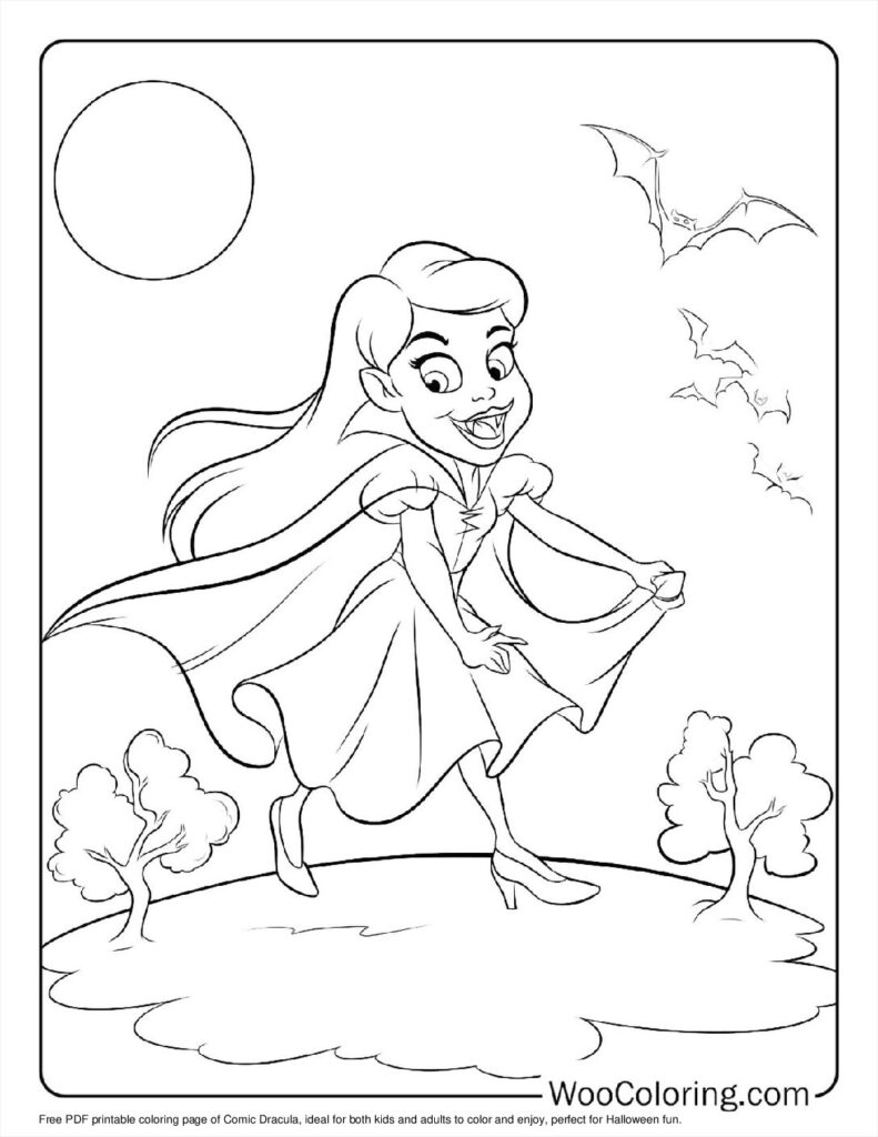 100 Vampire coloring pages Free PDF To Print - 54