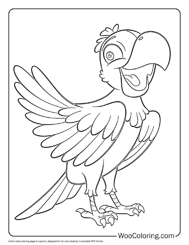 100  Parrot coloring pages  Free PDF To Print  - 11