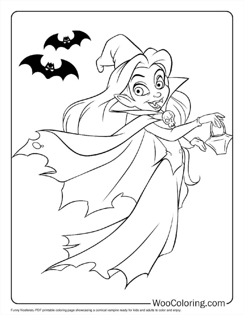 100 Vampire coloring pages Free PDF To Print - 65