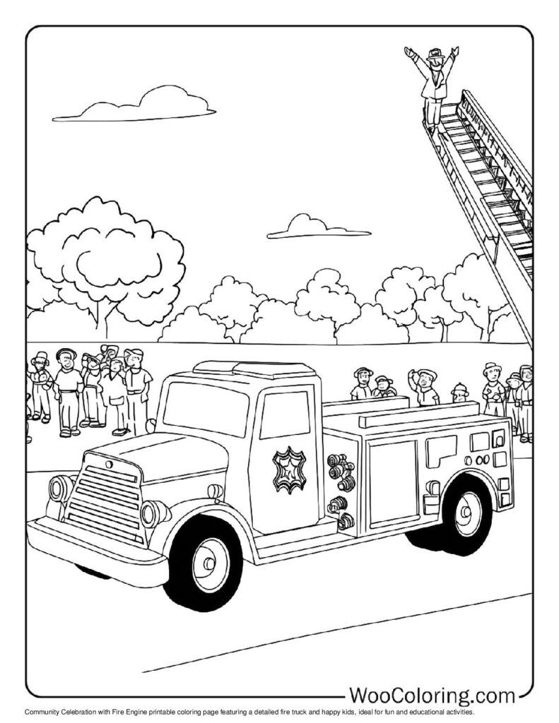 100  Fire Truck coloring pages  Free PDF To Print  - 61