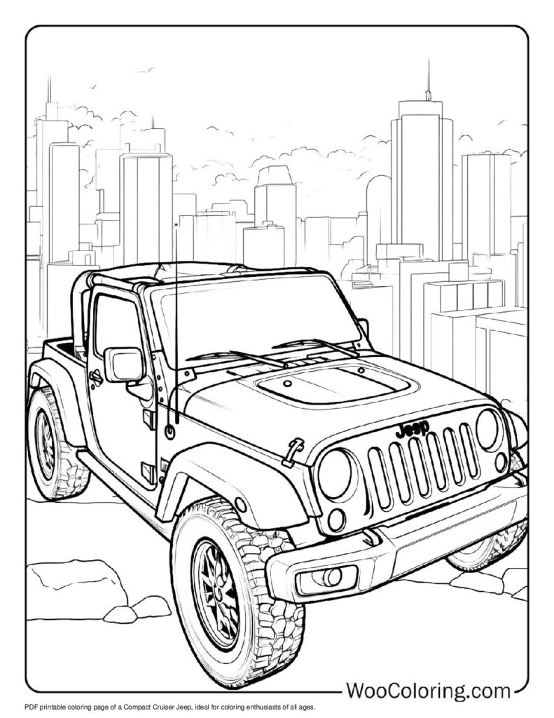 100  Jeep coloring pages  Free PDF To Print  - 27