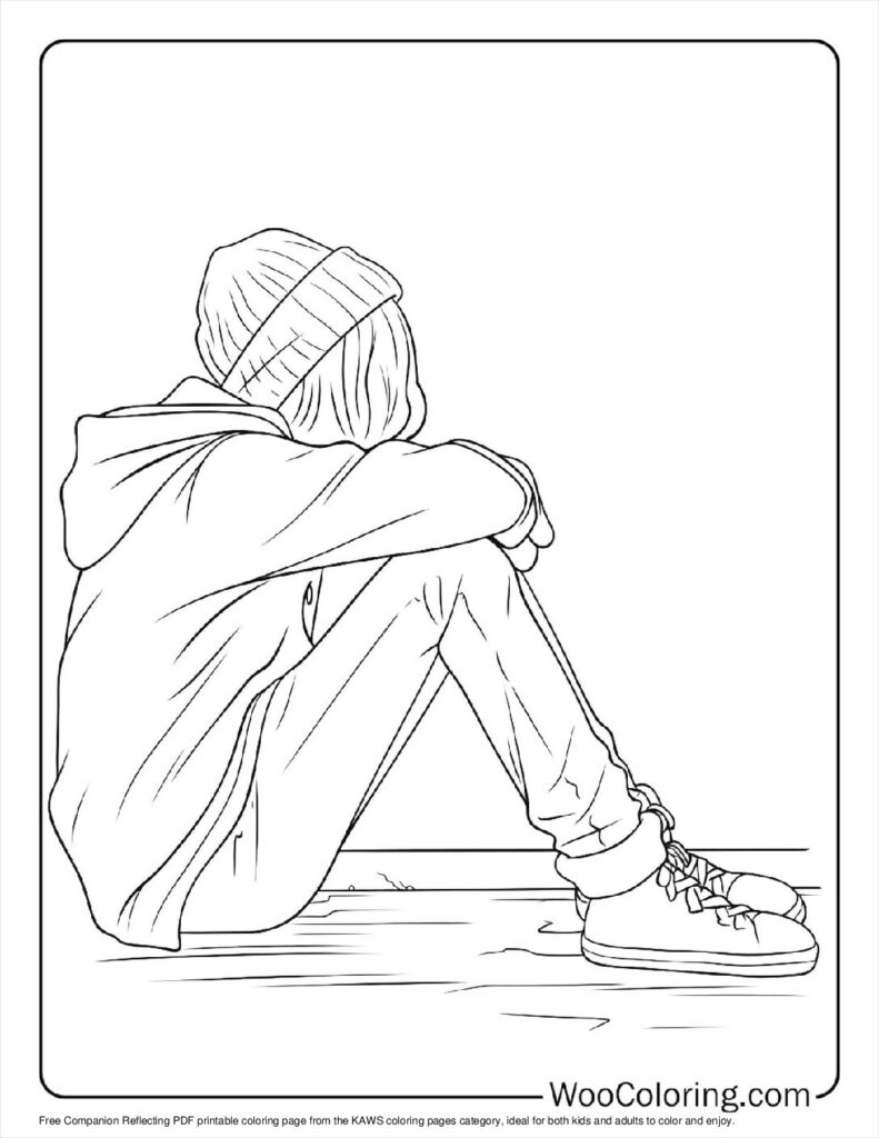 100  KAWS coloring pages  Free PDF To Print  - 64