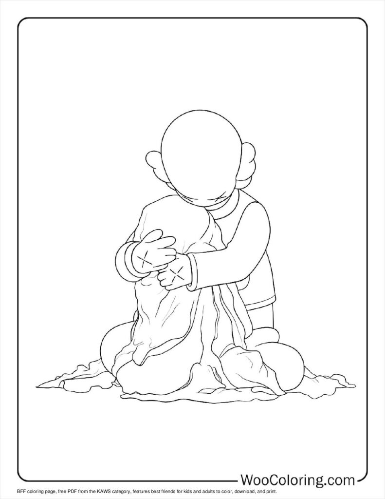 100  KAWS coloring pages  Free PDF To Print  - 72