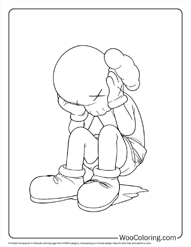 100  KAWS coloring pages  Free PDF To Print  - 46