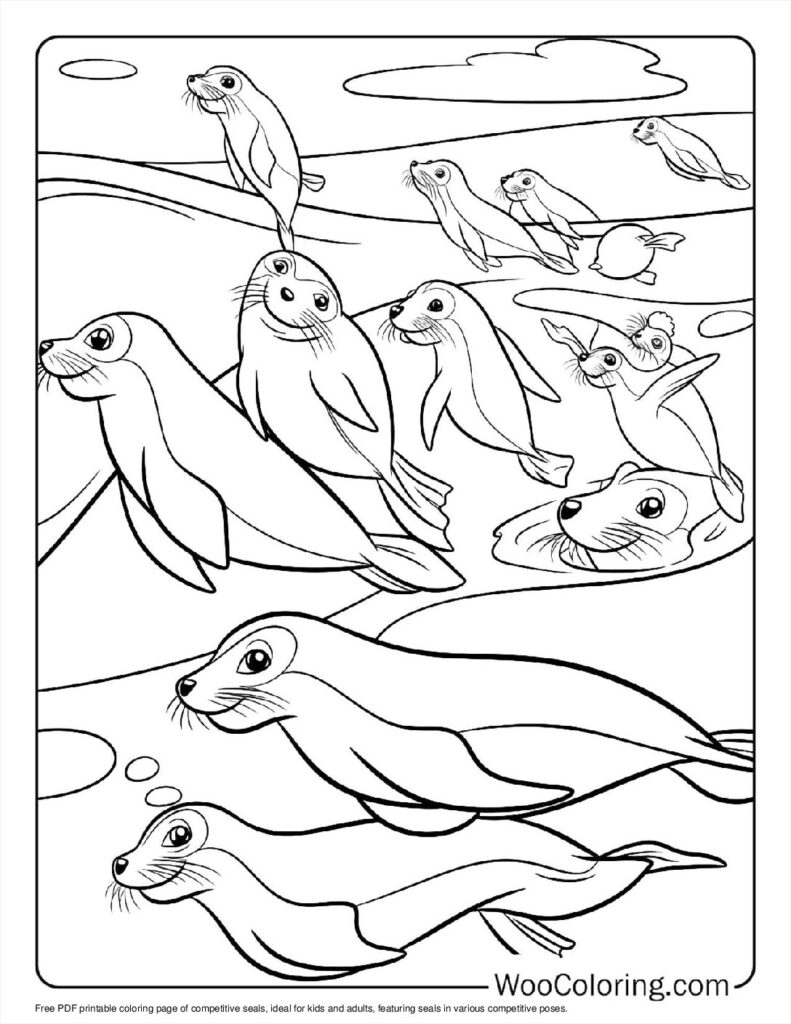 100  Seal coloring pages  Free PDF To Print  - 25