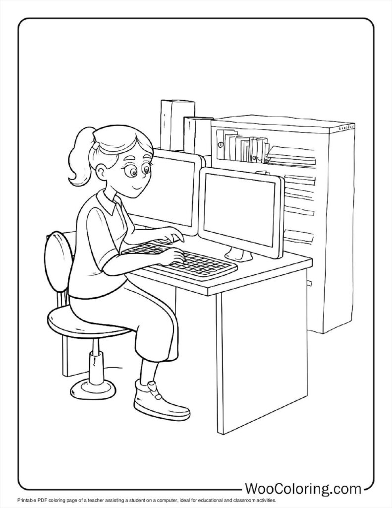 100  Teacher coloring pages  Free PDF To Print  - 70