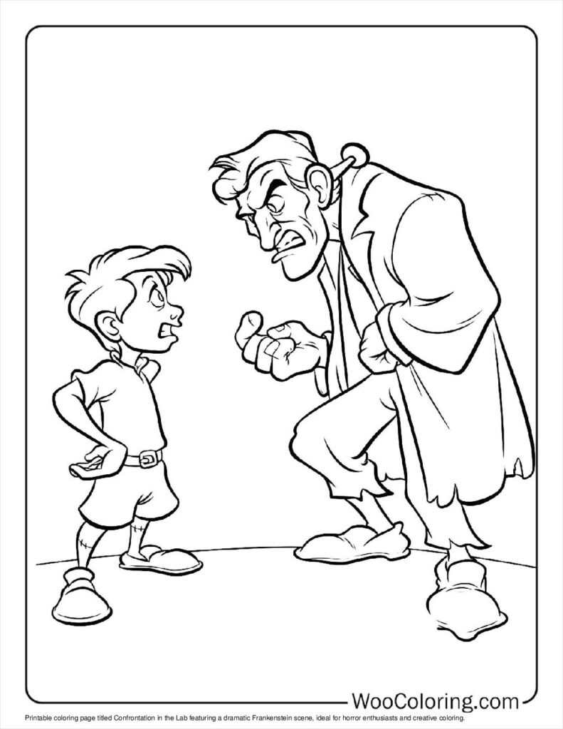 100  Frankenstein coloring pages  Free PDF To Print  - 9