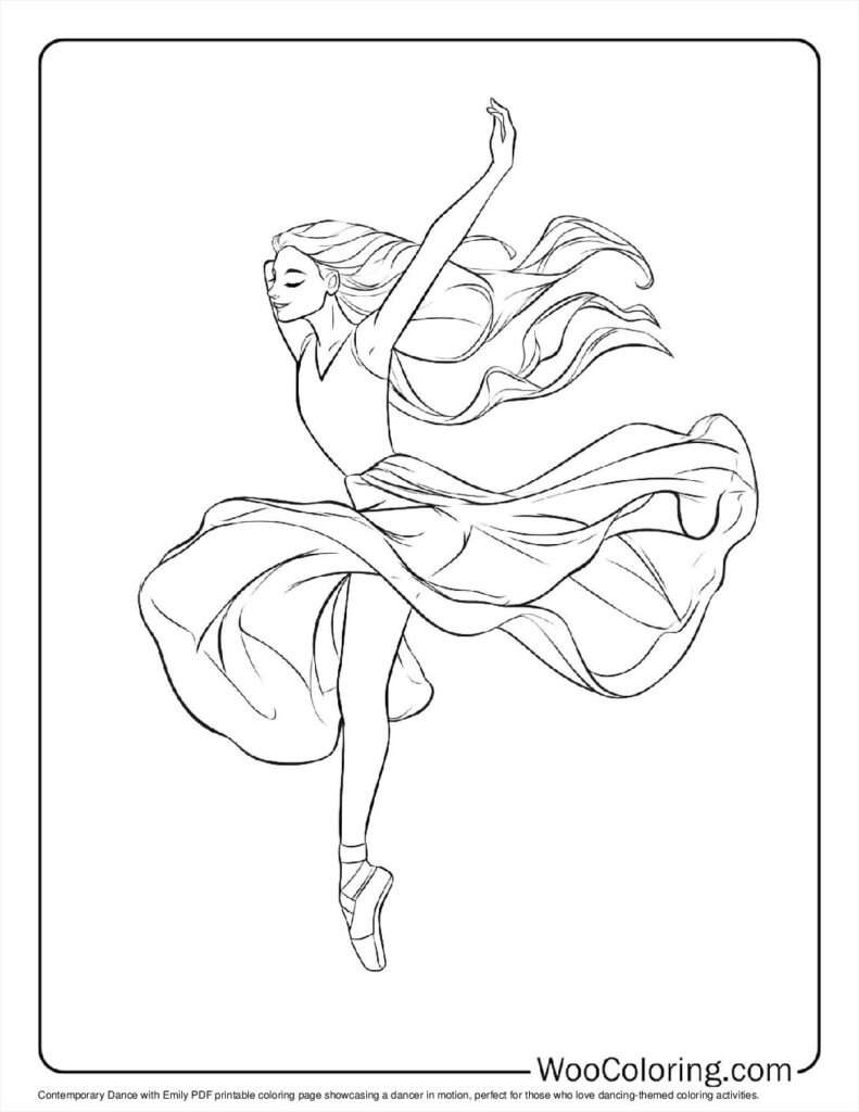 100  Dancing coloring pages  Free PDF To Print  - 64