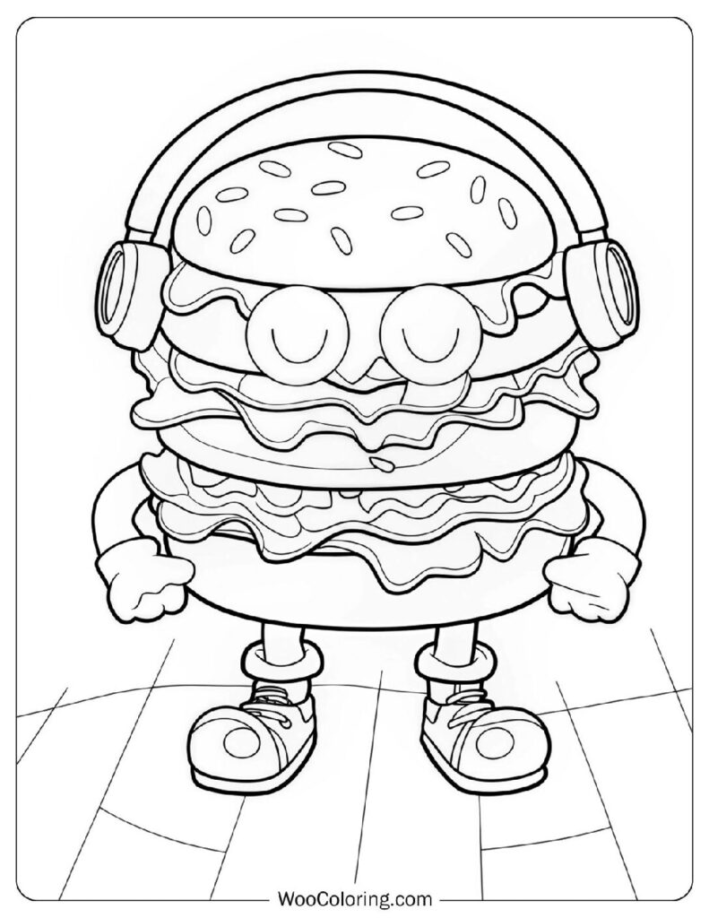 22 Burger Coloring Pages  Free PDF To Print  - 29