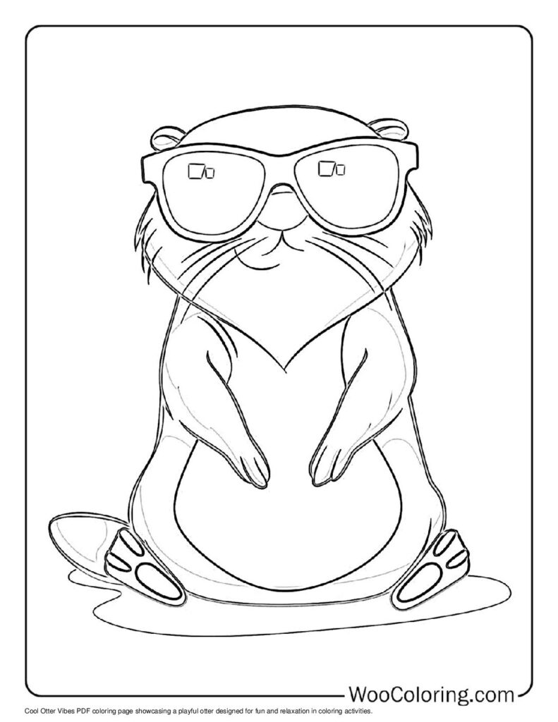 100  Otter coloring pages  Free PDF To Print  - 83