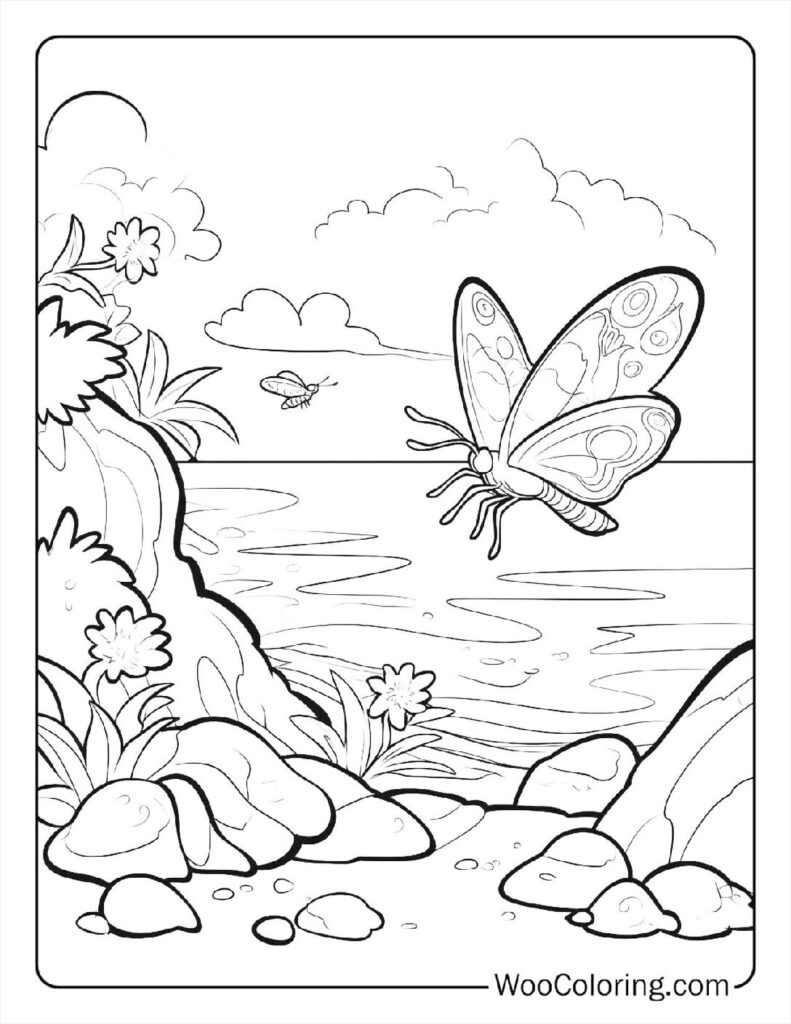 100  Butterfly coloring pages  Free PDF To Print  - 44