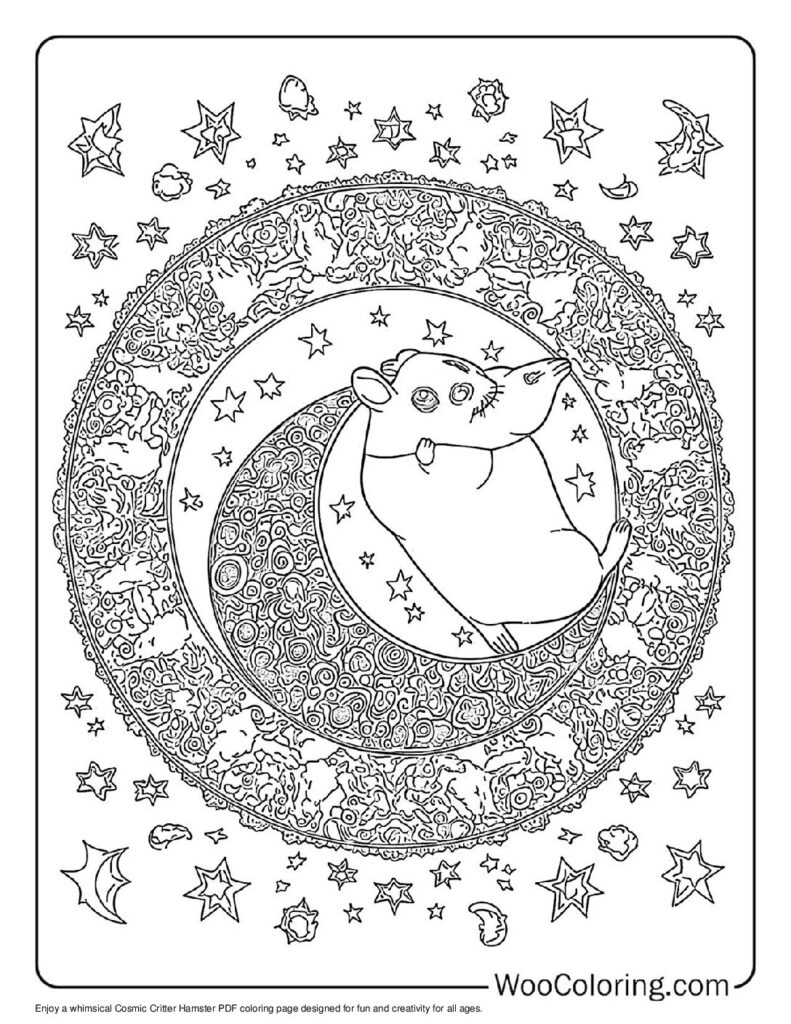 100  Hamster coloring pages  Free PDF To Print  - 43