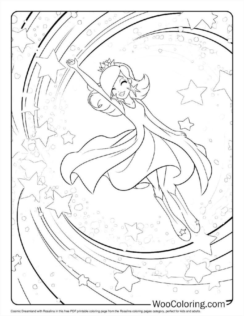 100  Rosalina coloring pages  Free PDF To Print  - 46
