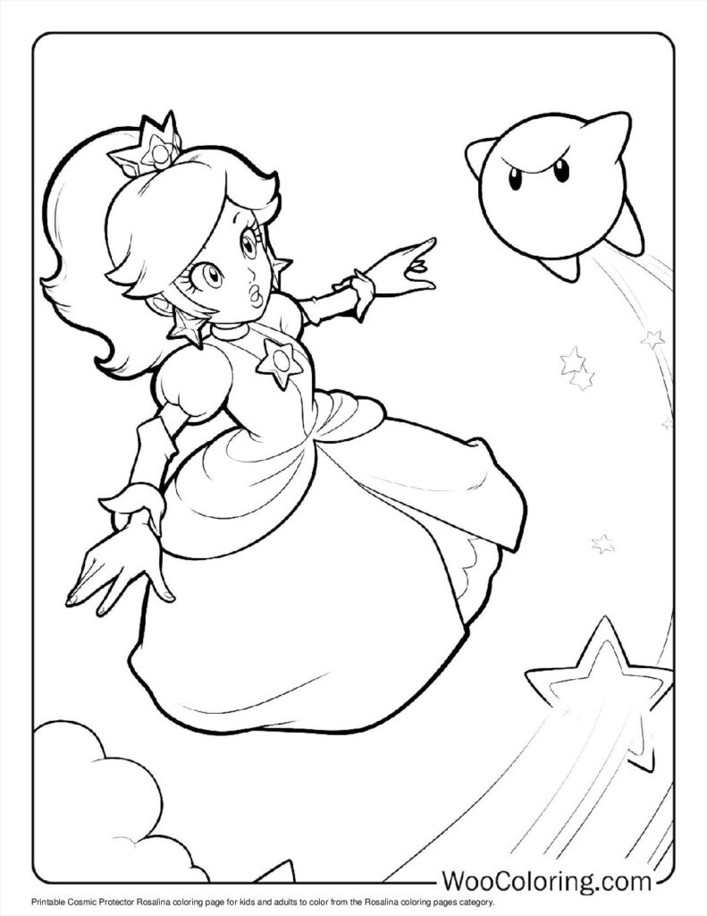 100  Rosalina coloring pages  Free PDF To Print  - 55