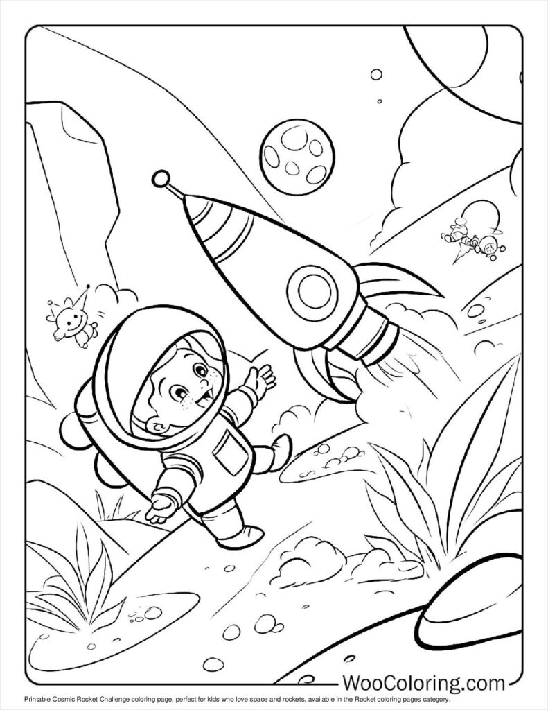 100  Rocket coloring pages  Free PDF To Print  - 69